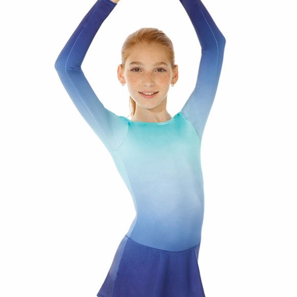 ombre skating dress